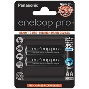 Panasonic Eneloop Pro BK-3HCDE/2BE AA 2500mAh 2szt (156615) - Ładowarki i akumulatory - miniaturka - grafika 1