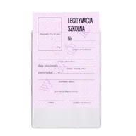 Dyplomy i okładki - Kieszeń etui okładka na legitymację szkolną 7,7x10,8cm - miniaturka - grafika 1