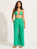 Spodnie damskie - Seafolly Spodnie w kolorze zielonym - miniaturka - grafika 1