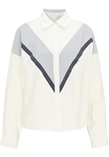 RISA Bluzka damska 25310991, biały, szary, granatowy, XL - Bluzki damskie - miniaturka - grafika 1