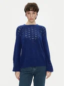 Swetry damskie - Pepe Jeans Sweter Naina PL702241 Niebieski Regular Fit - miniaturka - grafika 1