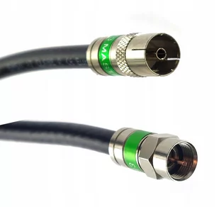 Gotowy kabel antenowy | złącze F - Gniazdo TV kompresyjne | 25m - Kable - miniaturka - grafika 1