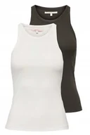 Bluzki damskie - Only 2Pak Bluzka Damska Na Ramiączkach Z Bawełny Organicznej L Jxb - miniaturka - grafika 1