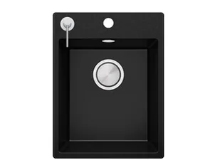 Primagran.pl Zlewozmywak kuchenny granitowy jednokomorowy bez ociekacza z dużą komorą XL Ryga 40 MYAKC-A0#N+P#ACH005-KI$G - Zlewozmywaki - miniaturka - grafika 1