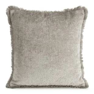 Poszewka dekoracyjna ADIA 45x45 Eurofirany beżowa z subtelnymi frędzlami - Poszewki na poduszki Poszewka dekoracyjna ADIA 45x45 Eurofirany beżowa z subtelnymi frędzlami - Poszewki na poduszki - miniaturka - grafika 1