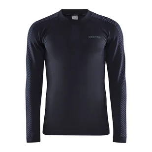 Męska Bluzka termoaktywna CRAFT ADV WARM INTENSITY LS M 1912518-999000 – Czarny - Koszulki sportowe męskie - miniaturka - grafika 1