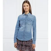 Koszule damskie - Liu Jo Koszula | Regular Fit | denim - miniaturka - grafika 1