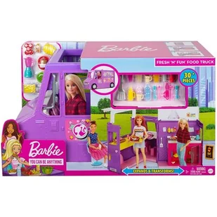 Mattel Foodtruck Zestaw do zabawy GMW07 - Lalki dla dziewczynek - miniaturka - grafika 1