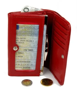 Portfel Damski PETERSON Klamra Na Zewnątrz Skóra Włoska Extra PTN 1841 18,5 x 10,5 x 3 [cm] - Portfele - miniaturka - grafika 2
