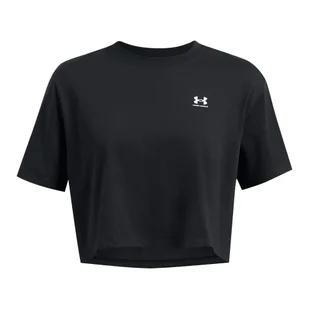 Koszulka damska Under Armour Boxy Crop Logo - Koszulki sportowe damskie - miniaturka - grafika 1