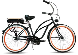 Rower Elektryczny Miejski Cruiser Pumpkin Spice 26 E-Bike Mat - Rowery elektryczne - miniaturka - grafika 1