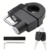 Inne - TEMU Zamek do kasku motocyklowego, antykradzieżowy, ze stopu aluminium, odporny na manipulacje, do rur kierownicy o średnicy 22-28 mm, do motocykli - miniaturka - grafika 1