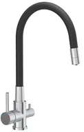 Baterie kuchenne - Bateria kuchenna Mira z podłączeniem filtra stal szczotkowana z elastyczną wylewką Quadron - miniaturka - grafika 1