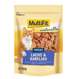 MultiFit Naturelle Łosoś z dorszem 4 x 50 g - Przysmaki dla psów - miniaturka - grafika 1