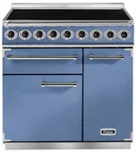 Kuchenki elektryczne - Kuchnia z płytą indukcyjną FALCON Deluxe 90 Chiński błękit szczotkowany nikiel - miniaturka - grafika 1