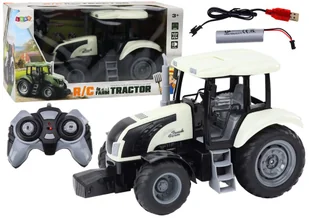 ZDALNIE STEROWANY TRAKTOR DŹWIĘKI BIAŁY DLA DZIECI - Zabawki zdalnie sterowane - miniaturka - grafika 1