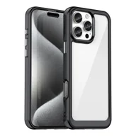 Etui i futerały do telefonów - Etui Outer Space Case z żelową ramką do iPhone 16 Pro - czarne - miniaturka - grafika 1