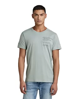 Koszulki męskie - G-STAR RAW Koszulka męska z logo Korpaz, niebieski (Iceberg Green 336-c959), XS - grafika 1
