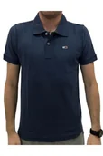 Koszulki męskie - Tommy Hilfiger koszulka męska polo 196, Indigo, Rozmiar S - miniaturka - grafika 1