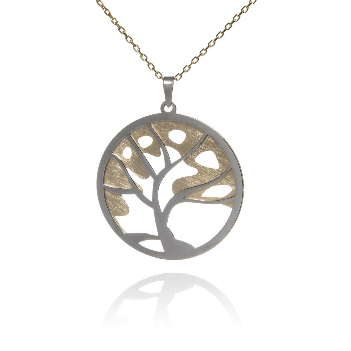 ankabizuteria.pl Zawieszka srebrna pozłacana DRZEWKO SZCZĘŚCIA