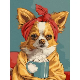 Ideyka Malowanie po numerach - Wspaniała kawa 30x40cm - Malowanie po numerach - miniaturka - grafika 1