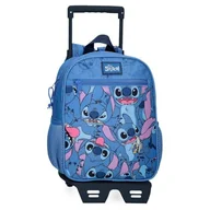 Plecaki szkolne i tornistry - Joumma Disney Happy Stitch Plecak Przedszkolny z wózkiem Niebieski 23x28x10 cms Poliester 6,44L, niebieski, Plecak przedszkolny z wózkiem - miniaturka - grafika 1
