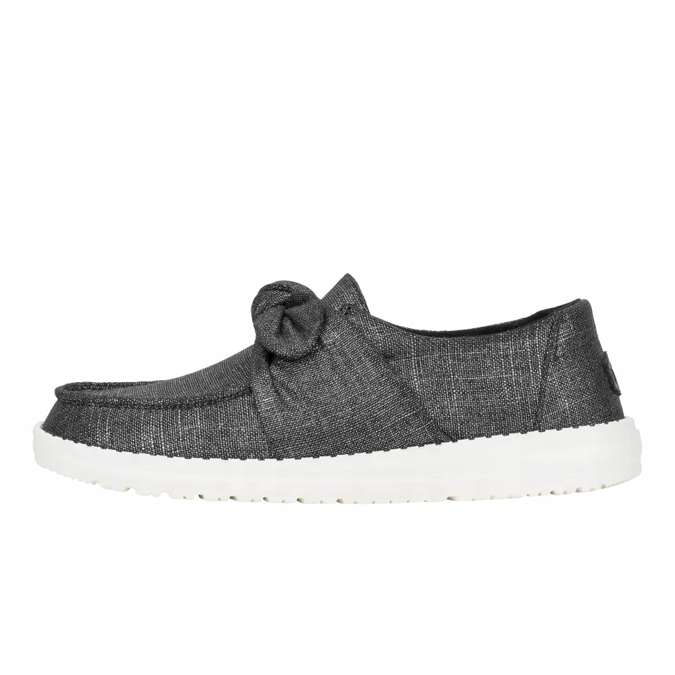 HeyDude Damskie Buty Mokasyny Wsuwane Wendy Bow Shimmer 40