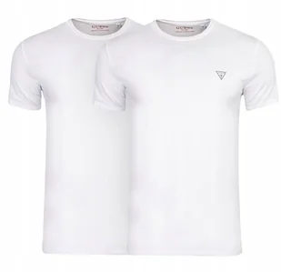 GUESS KOSZULKA MĘSKA T-SHIRT CALEB HERO CNK S/S 2 PACK BIAŁA r.XL - Koszulki męskie - miniaturka - grafika 1