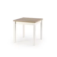 Stoły - Stół Rozkładany 80-160 x 80 x 76 Gracjan Dąb Sonoma / Biały Halmar - miniaturka - grafika 1