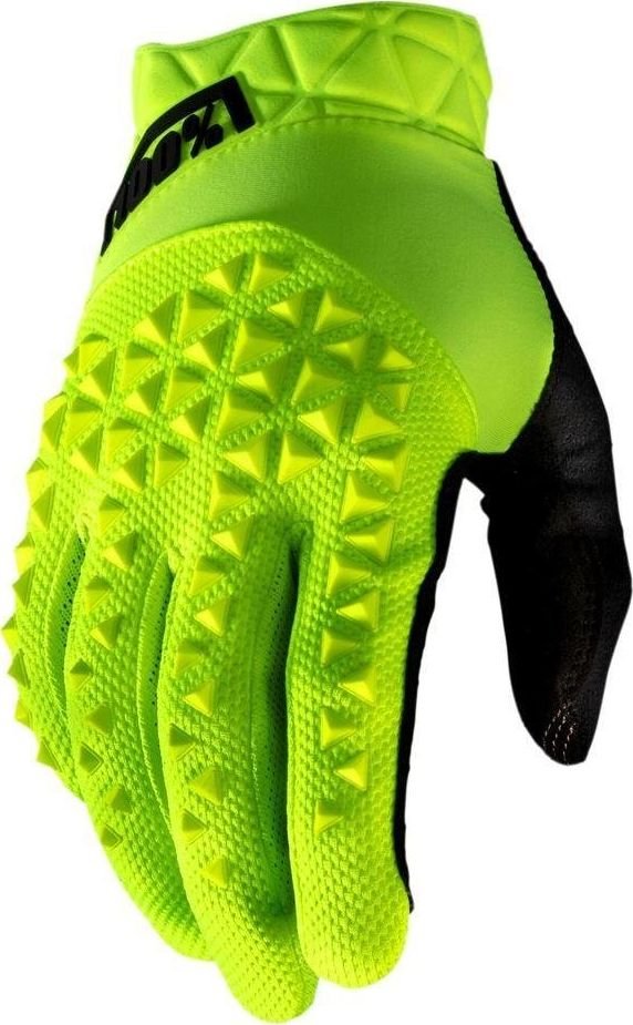 100% Rękawiczki 100% GEOMATIC Glove fluo yellow roz. L długość dłoni 193-200 mm NEW