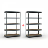 Regały biurowe - B2B Partner Regał półkowy 2000 x 1200 x 400 mm, nośność 280 kg 1+1 GRATIS 540049 - miniaturka - grafika 1