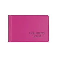 Dyplomy i okładki - BIURFOL Okładka na dokumenty ucznia małe pink - miniaturka - grafika 1