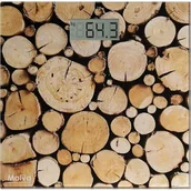 Wagi łazienkowe - Waga elektryczna łazienkowa Malva drewno wielokolorowy - miniaturka - grafika 1