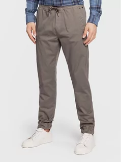 Spodnie męskie - Blend Spodnie materiałowe Nimbu 20712044 Szary Baggy Fit - grafika 1