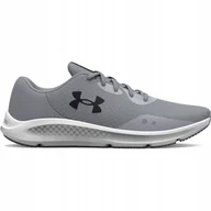 Buty sportowe męskie - Męskie buty do biegania Under Armour Ua Charged Pursuit 3 szare - miniaturka - grafika 1
