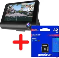 Wideorejestratory - Techonic ZESTAW: WIDEOREJESTRATOR JAZDY 3W1 + KARTA PAMIĘCI 32GB - miniaturka - grafika 1