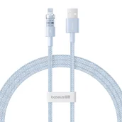 Kable USB - Kabel Baseus Gem 2.4A 1m (niebieski) - miniaturka - grafika 1