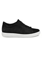 Trampki damskie - Ecco Skórzane sneakersy "Classic" w kolorze czarnym - miniaturka - grafika 1