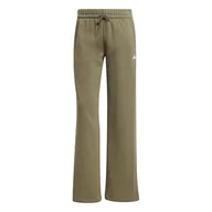 Spodnie rowerowe - adidas Kobiety ESSENTIALS SMALL LOGO FEEL COZY OPEN HEM PANTS, olive strata/white, XL - miniaturka - grafika 1