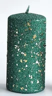 Świece - Świeca GLAMOUR NEW Walec mały 7xh10cm parafinowa zielona - miniaturka - grafika 1