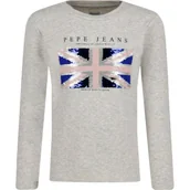 Bluzy dla dziewczynek - Pepe Jeans London Bluzka BOBBY | Regular Fit - miniaturka - grafika 1