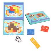 Układanki dla dzieci - Tooky Toy Lumarko Układanka Logiczna Puzzle Tetris Arka Noego 26 El. TF909 Lek - miniaturka - grafika 1