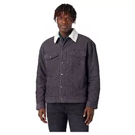 Kurtki męskie - Wrangler Kurtka męska Antifit Sherpa, Faded Black, L - miniaturka - grafika 1