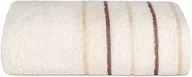 Ręczniki - Bawełniany ręcznik kąpielowy w ozdobne paski Fresh 70x140cm waniliowy - miniaturka - grafika 1