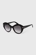 Okulary przeciwsłoneczne - Tom Ford okulary przeciwsłoneczne damskie kolor czarny FT1084_5201B - miniaturka - grafika 1