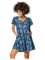 Sukienki - Ipanima Sukienka w kolorze granatowo-turkusowo-białym - miniaturka - grafika 1