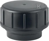 Łączniki, trójniki, kształtki - Złączka PEHD gwintowana z zaślepką 56, kolor czarny (kanalizacja HDPE) - miniaturka - grafika 1