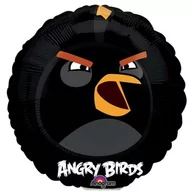 Urodziny dziecka - Amscan Balon foliowy "Angry Birds Black Bomb", 9" RND 2577709 - miniaturka - grafika 1