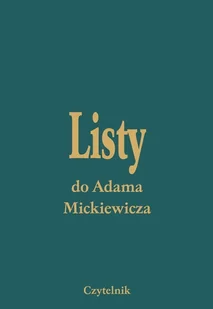 Czytelnik Listy do Adama Mickiewicza Tom 1-5 - Czytelnik - Pamiętniki, dzienniki, listy - miniaturka - grafika 3