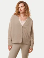 Swetry damskie - Triumph Kardigan Smart Thermal 10221469 Beżowy Regular Fit - miniaturka - grafika 1